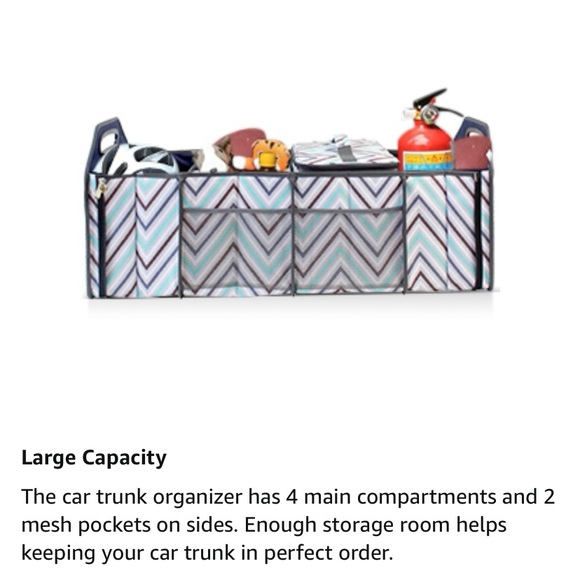 InnoStage - Trunk Organizer with Removable Cooler Bag in Chevron Print - Picture 11 of 15